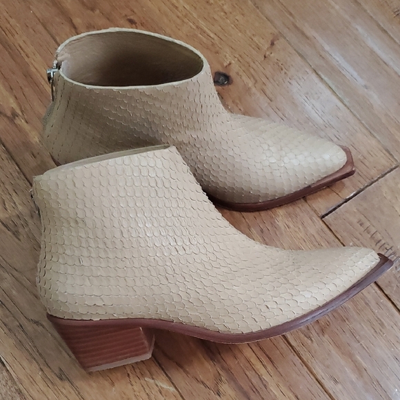 Wal & Pai Shoes - Wal & Pai West Camel Snake Booties